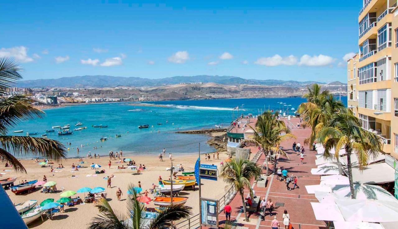 Apartamento Con Balcon En La Playa De Las Canteras لاس بالماس دي غران كاناريا المظهر الخارجي الصورة