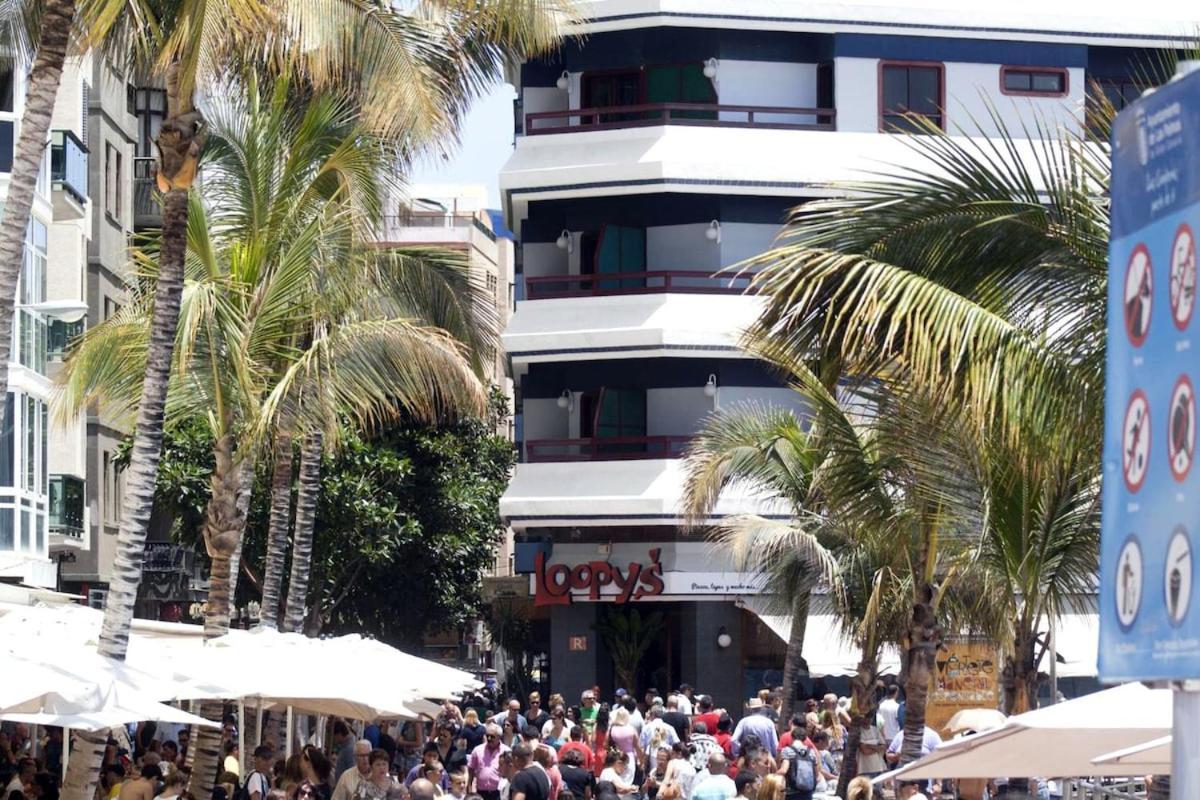 Apartamento Con Balcon En La Playa De Las Canteras لاس بالماس دي غران كاناريا المظهر الخارجي الصورة