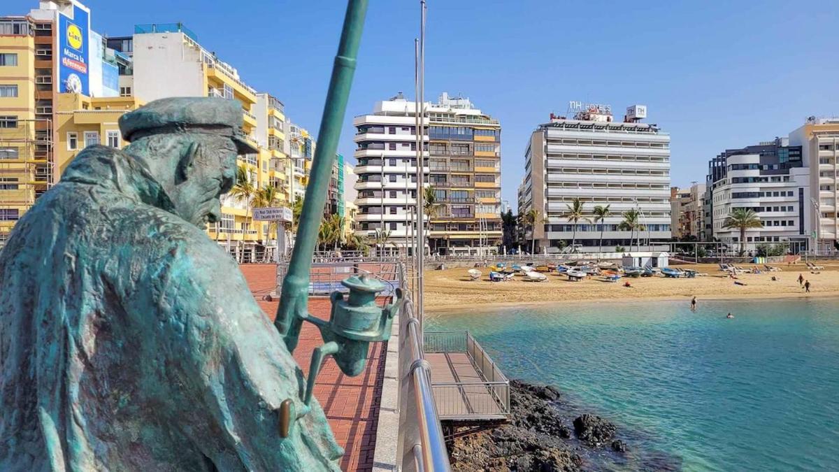 Apartamento Con Balcon En La Playa De Las Canteras لاس بالماس دي غران كاناريا المظهر الخارجي الصورة